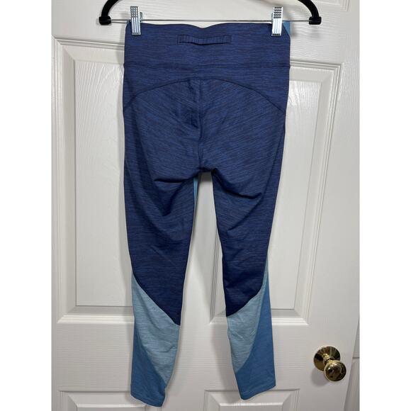Outdoor Voices Techsweat Zoom Leggings Colorblock Blue Womens Small Active Gym - Picture 4 of 7